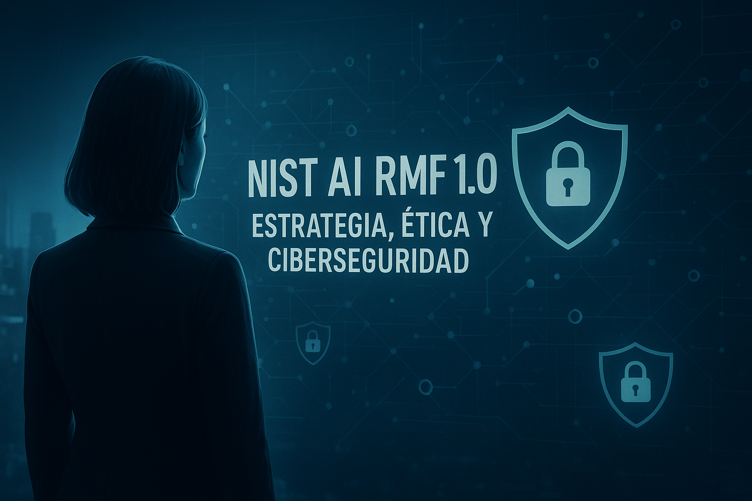 Ejemplo de cómo el marco NIST AI RMF 1.0 integra ética, estrategia y ciberseguridad para proteger la innovación empresarial impulsada por inteligencia artificial. Care Telecom.