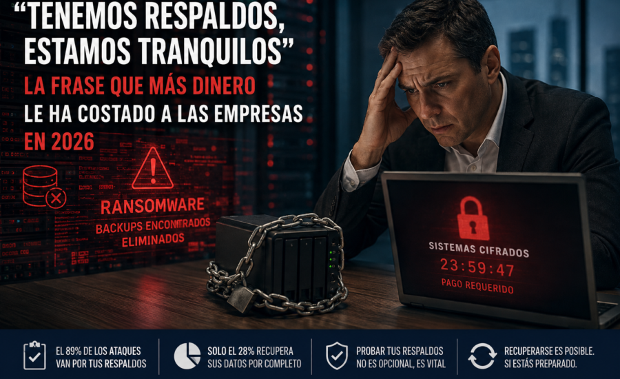 Una empresa puede tener respaldos y aun así perder sus datos. El ransomware ahora también ataca las copias de seguridad. Care Telecom.
