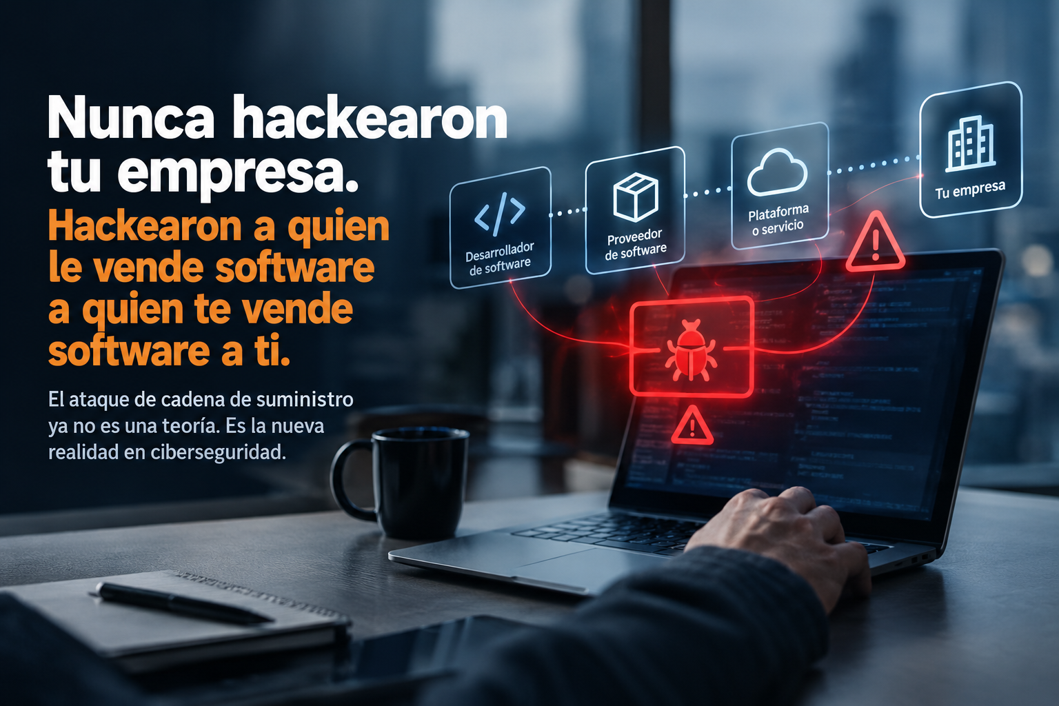 Ataque a la cadena de suministro a través de proveedores de software. Care Telecom.