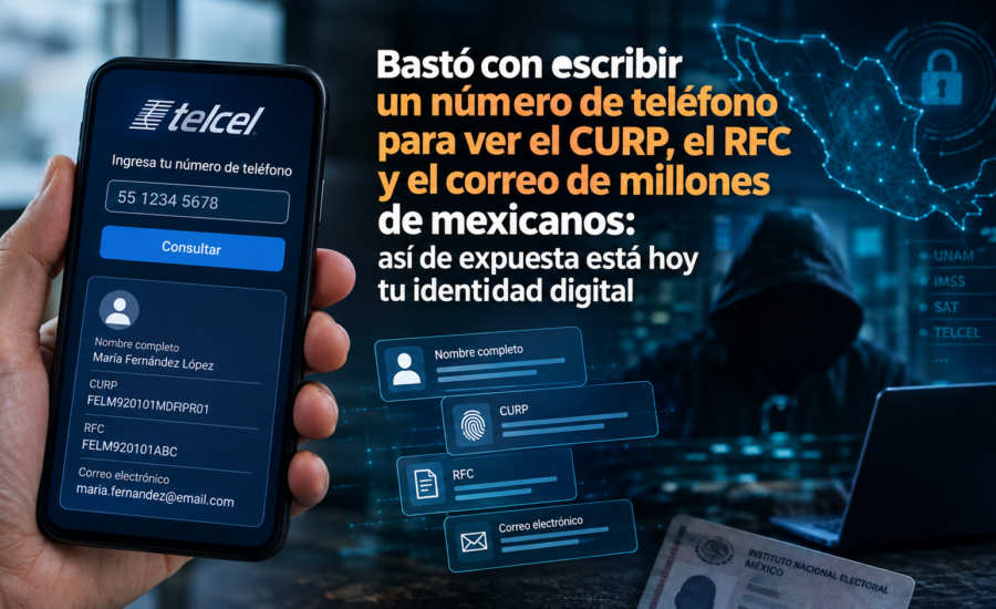 Filtración de datos personales en México: CURP, RFC y correo electrónico expuestos por vulnerabilidades de ciberseguridad. Care Telecom.